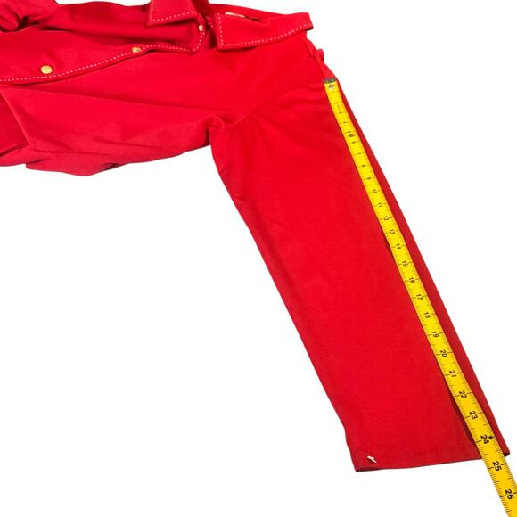 65. NWT Sag Harbor Red 4 Anchor Button Blazer Size XL - Picture 4 of 8